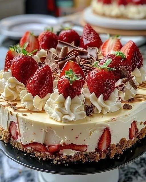 White Chocolate Strawberry Cheesecake 616178466_5192094161016459_4246440669931583711_n